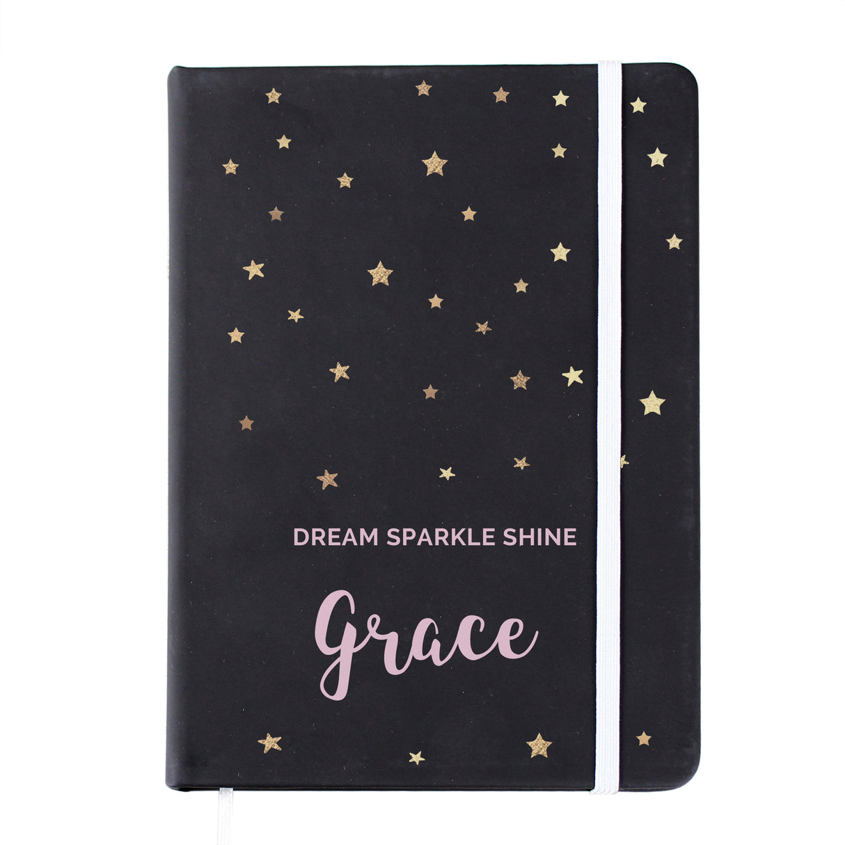 Starry Black Hardback Notebook - Gift Moments