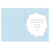 10 Little Fingers' Blue Baby Card - Gift Moments