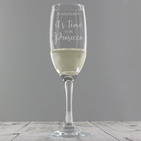 Personalised 'It's Time for Prosecco' Flute - Gift Moments