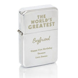 Personalised 'The World's Greatest' Silver Lighter - Gift Moments