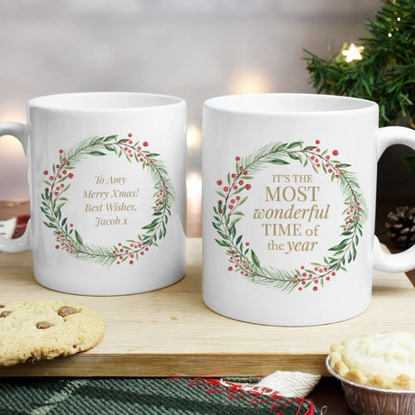 Personalised 'Wonderful Time of The Year' Christmas Mug - Gift Moments