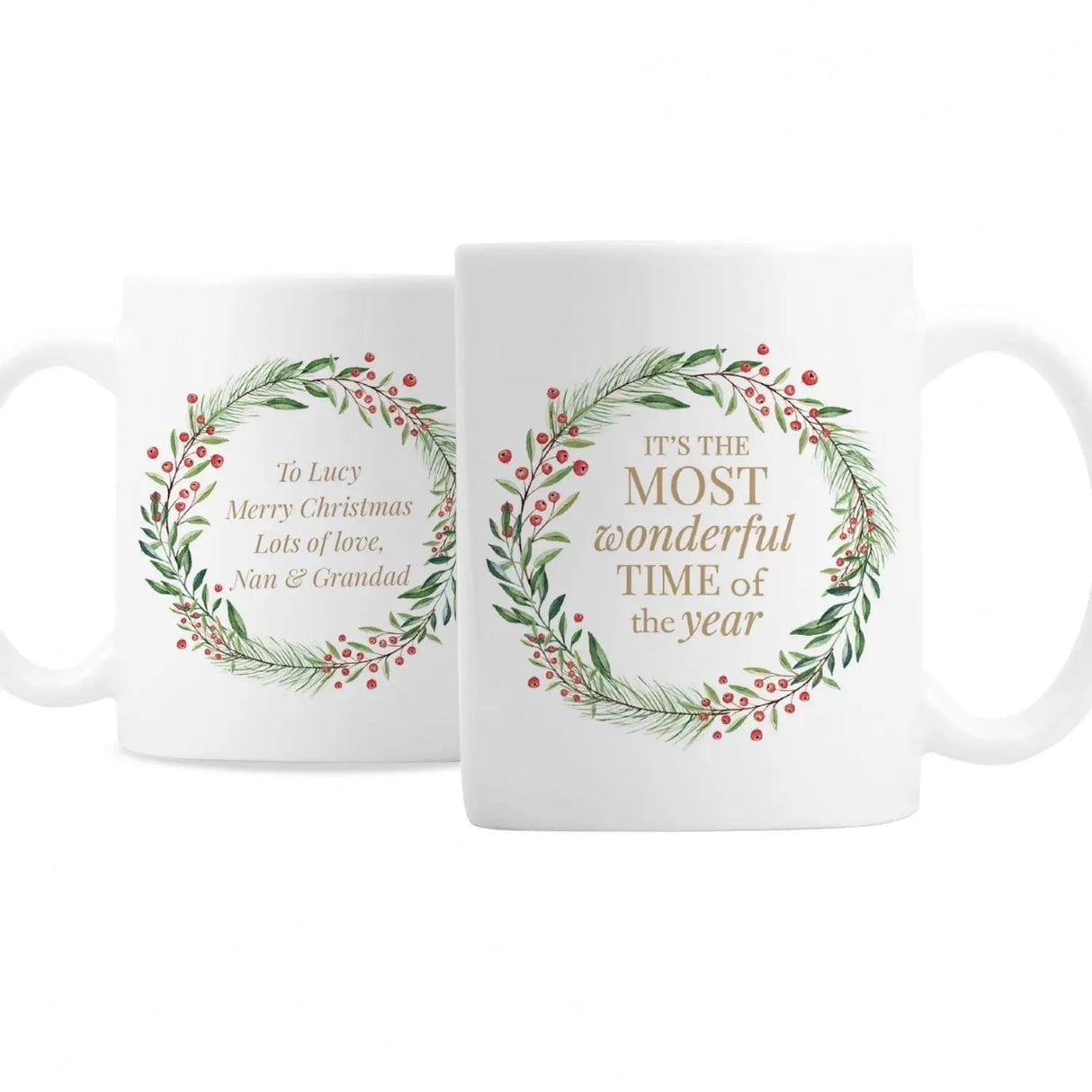 Personalised 'Wonderful Time of The Year' Christmas Mug - Gift Moments