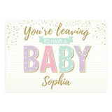 Personalised 'You're Leaving to Have a Baby' Card - Gift Moments