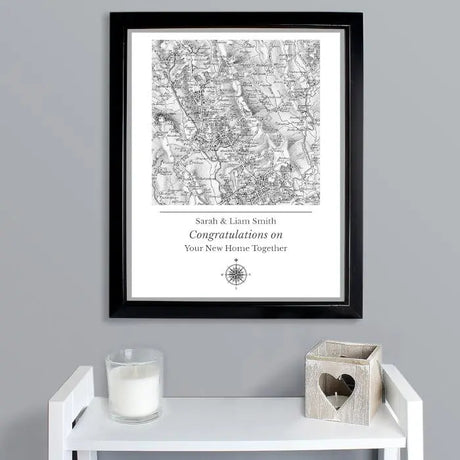 Personalised 1805 - 1874 Old Series Map Framed Poster - Gift Moments