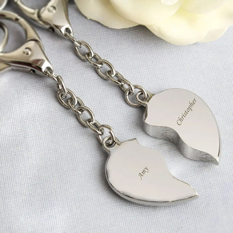 Personalised 2-Pack Heart Sharing Keyring - Gift Moments