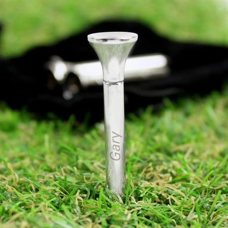Personalised 4 Engraved Metal Golf Tees - Gift Moments