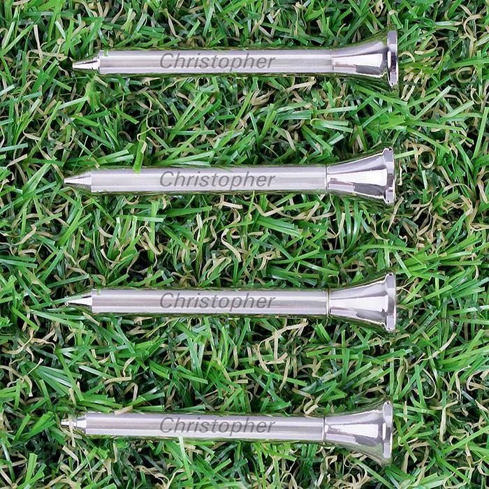 4 Engraved Metal Golf Tees - Gift Moments
