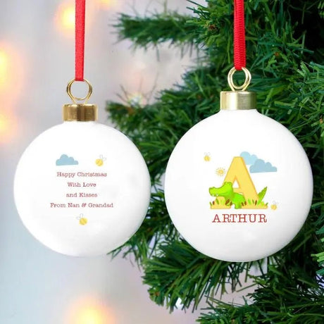 Animal Alphabet Christmas Bauble - Gift Moments