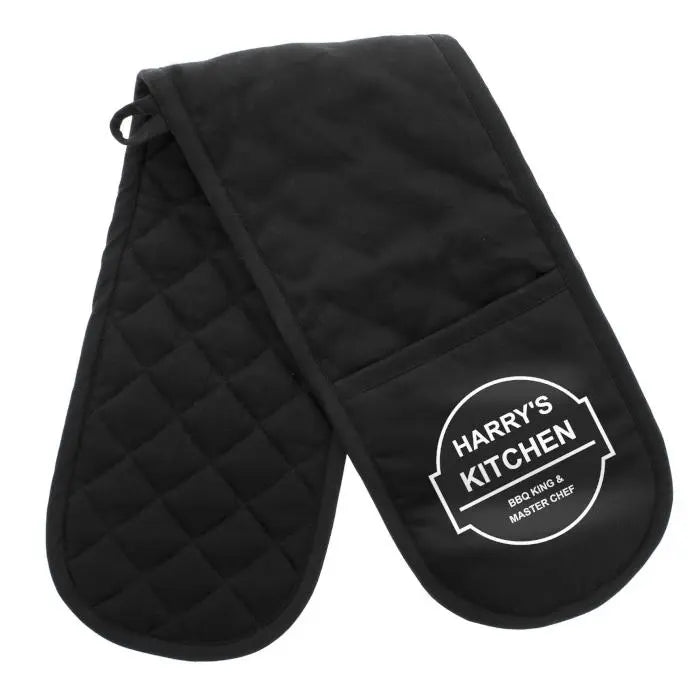 Personalised BBQ & Grill Oven Gloves - Gift Moments