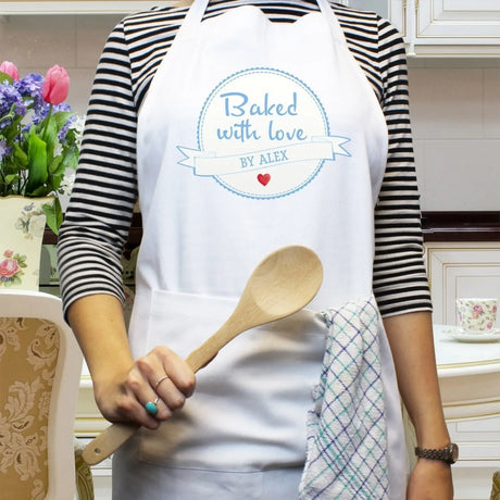 Personalised Baked With Love Apron For Her - Gift Moments