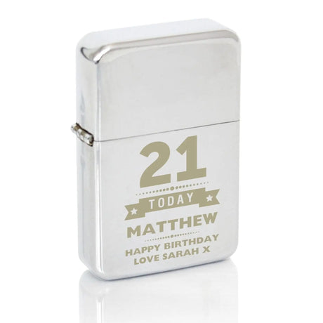 Personalised Birthday Age Windproof Lighter - Gift Moments