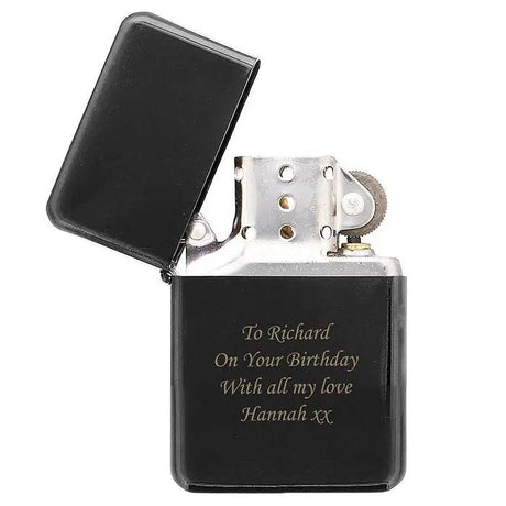 Black Windproof Lighter - Gift Moments