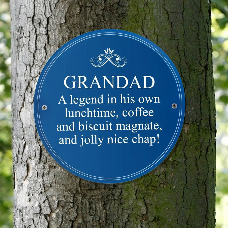 Personalised Blue Heritage Plauqe - Gift Moments