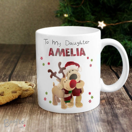 Personalised Boofle Christmas Reindeer Mug - Gift Moments