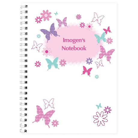 Personalised Butterflies Notebook - Gift Moments