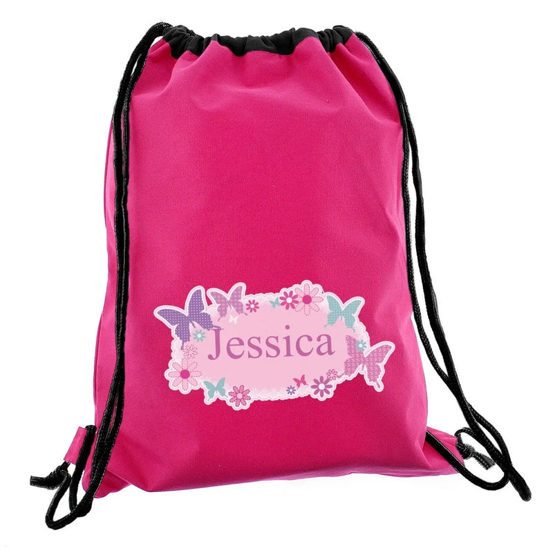 Personalised Butterfly Swim & Kit Bag - Gift Moments