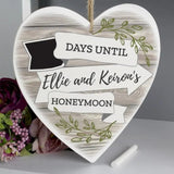 Chalk Countdown Heart Decoration - Gift Moments
