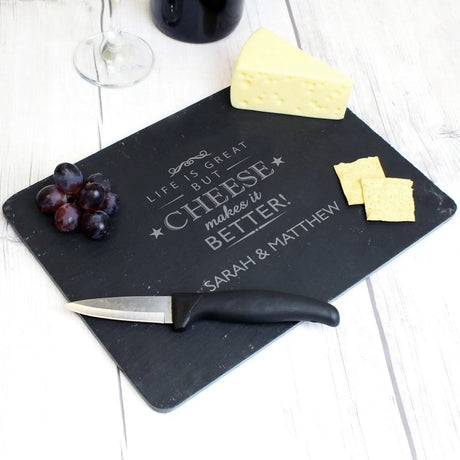 Personalised Cheese Makes Life Better... Board - Gift Moments