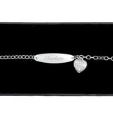 Personalised Children's Sterling Silver & Cubic Zirconia Bracelet - Gift Moments