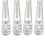 Personalised Childrens 4 Piece Teddy Bear Cutlery Set - Gift Moments
