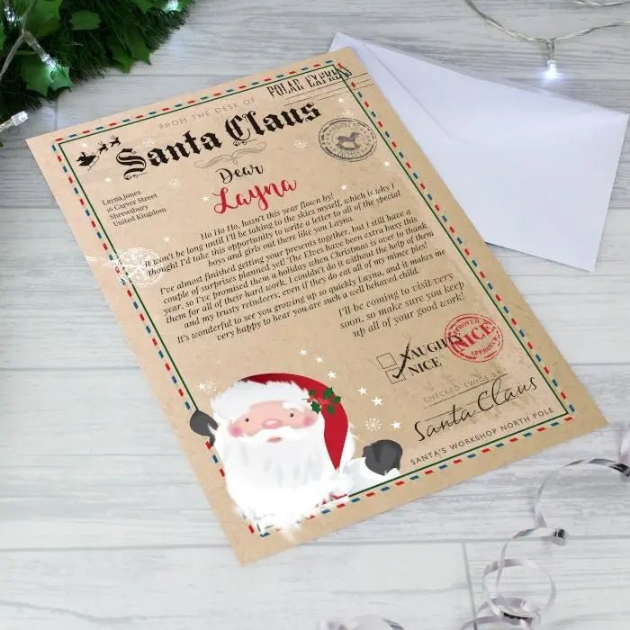Childrens Santa Claus Letter - Gift Moments