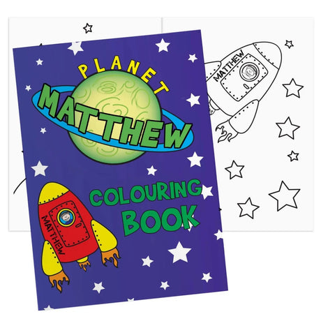Personalised Childrens Space Colouring Book - Gift Moments