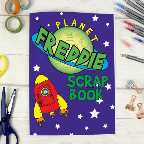 Personalised Childrens Space Rocket Scrapbook - Gift Moments