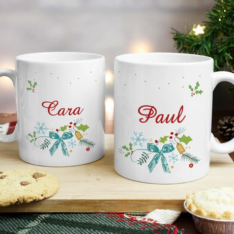 Personalised Christmas Couples Mug Set - Gift Moments