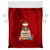 Personalised Christmas Elf Luxury Sack - Gift Moments