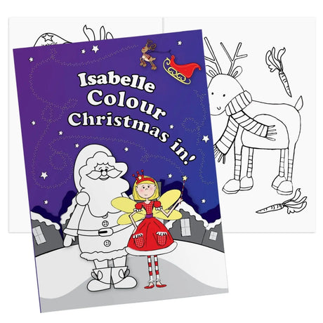 Personalised Christmas Fairy Colouring Book - Gift Moments