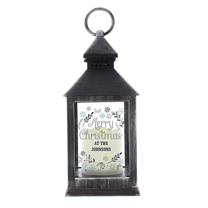 Christmas Frost Flickering Lantern - Gift Moments