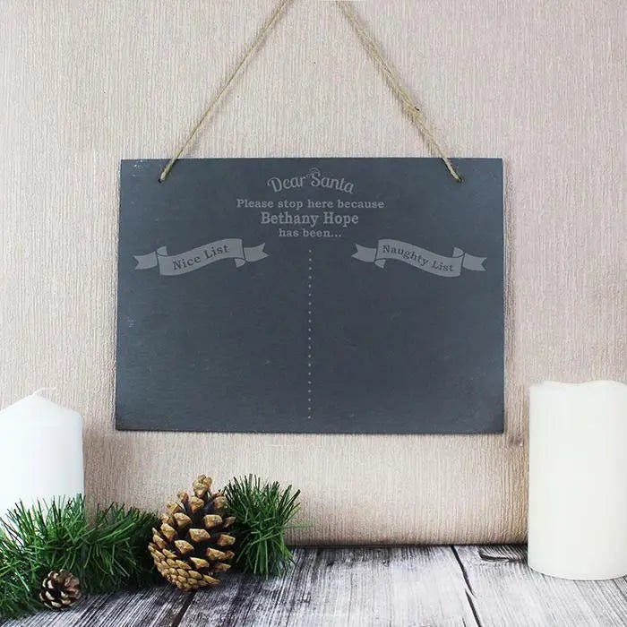 Christmas Naughty & Nice Chalk Board - Gift Moments