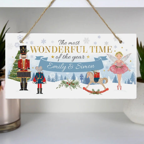 Personalised Christmas Nutcracker Wooden Sign - Gift Moments