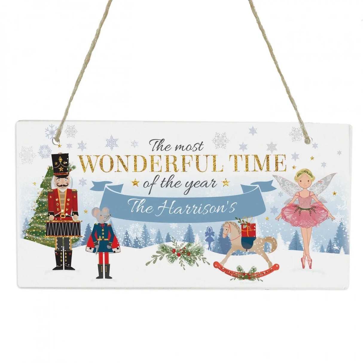 Personalised Christmas Nutcracker Wooden Sign - Gift Moments