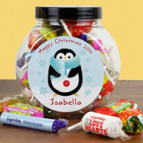 Christmas Penguin Sweet Jar - Gift Moments