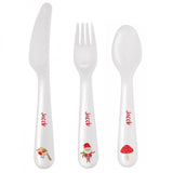 Personalised Christmas Toadstool Santa 3 Piece Cutlery Set - Gift Moments