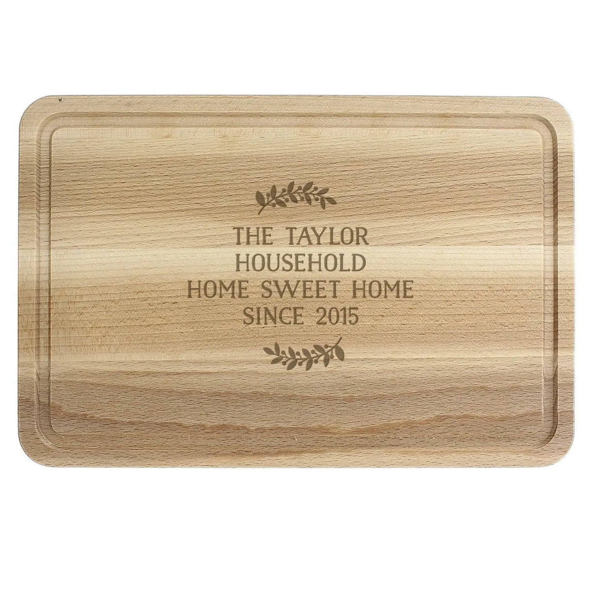 Personalised Christmas Wreath Chopping Board - Gift Moments