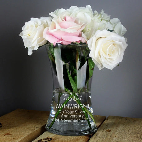 Personalised Classic Design Flowers Vase - Gift Moments