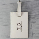 Classic Initials Cream Luggage Tag - Gift Moments