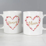 Confetti Hearts Wedding Mug Set - Gift Moments