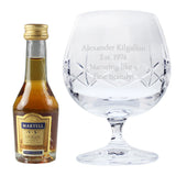 Personalised Crystal Glass & Brandy Gift Set - Gift Moments