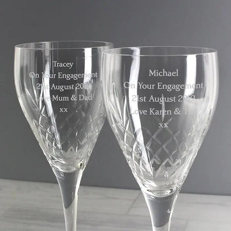 Crystal Wine Glass Set - Gift Moments