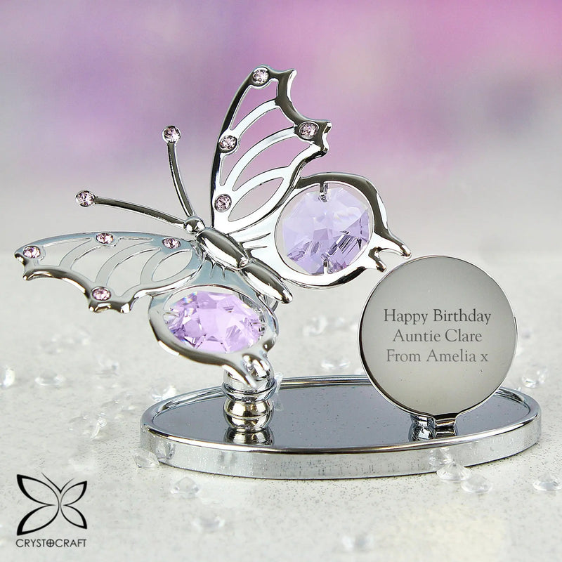 Personalised Crystocraft Butterfly Ornament - Gift Moments