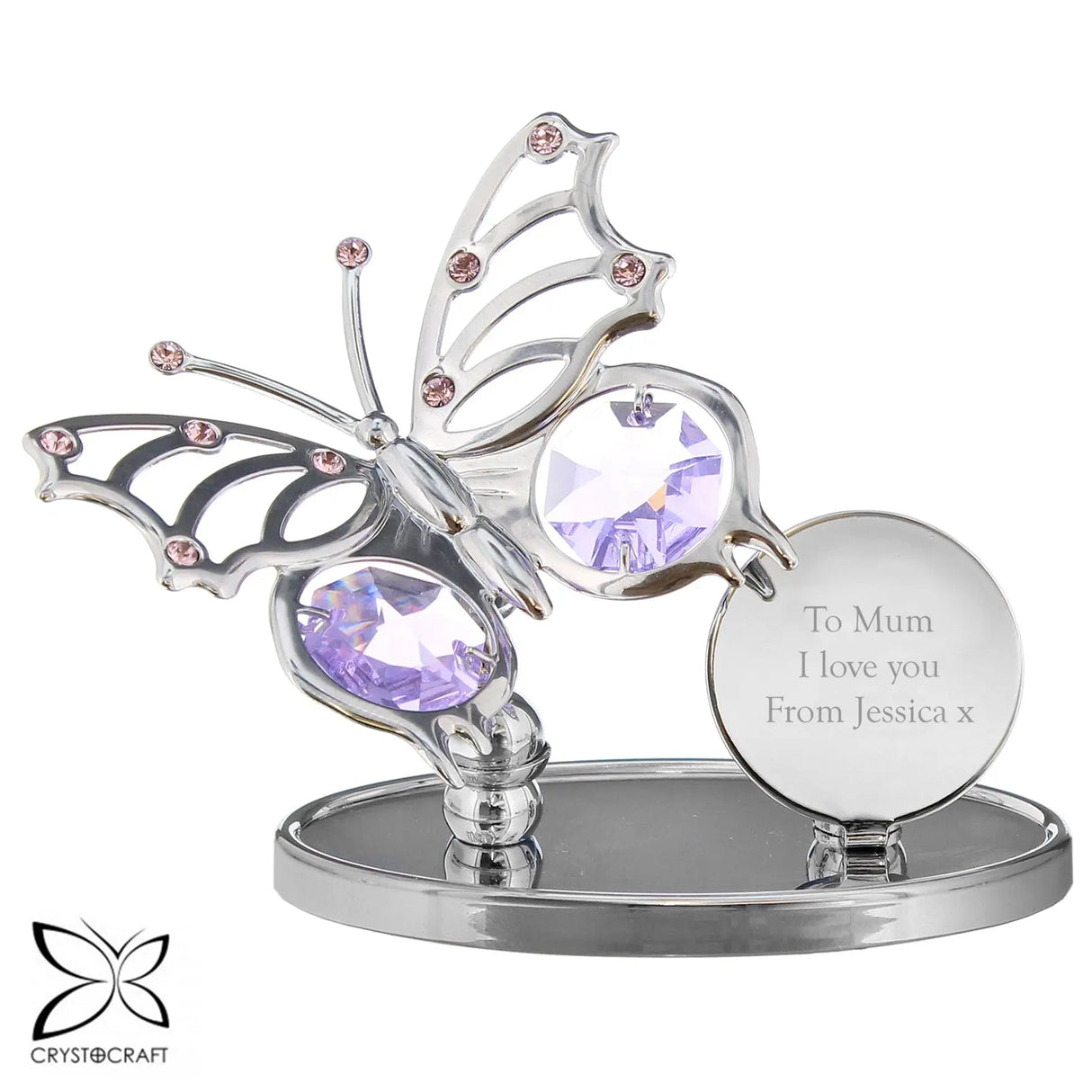 Personalised Crystocraft Butterfly Ornament - Gift Moments