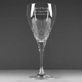 Personalised Cut Crystal Wine Glass - Gift Moments
