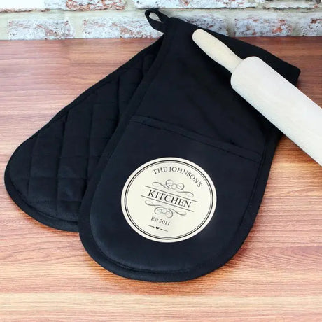 Personalised Decorative Oven Gloves - Gift Moments