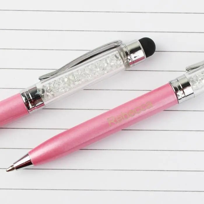 Diamante Pink Pen & Stylus - Gift Moments