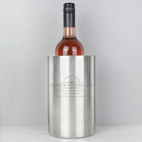 Personalised Diamond Wine Cooler - Gift Moments