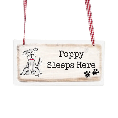 Personalised Dog Wooden Hanging Sign - Gift Moments