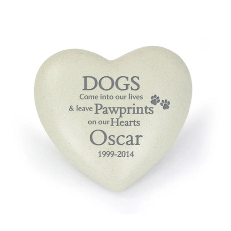 Personalised Dogs Heart Memorial - Gift Moments